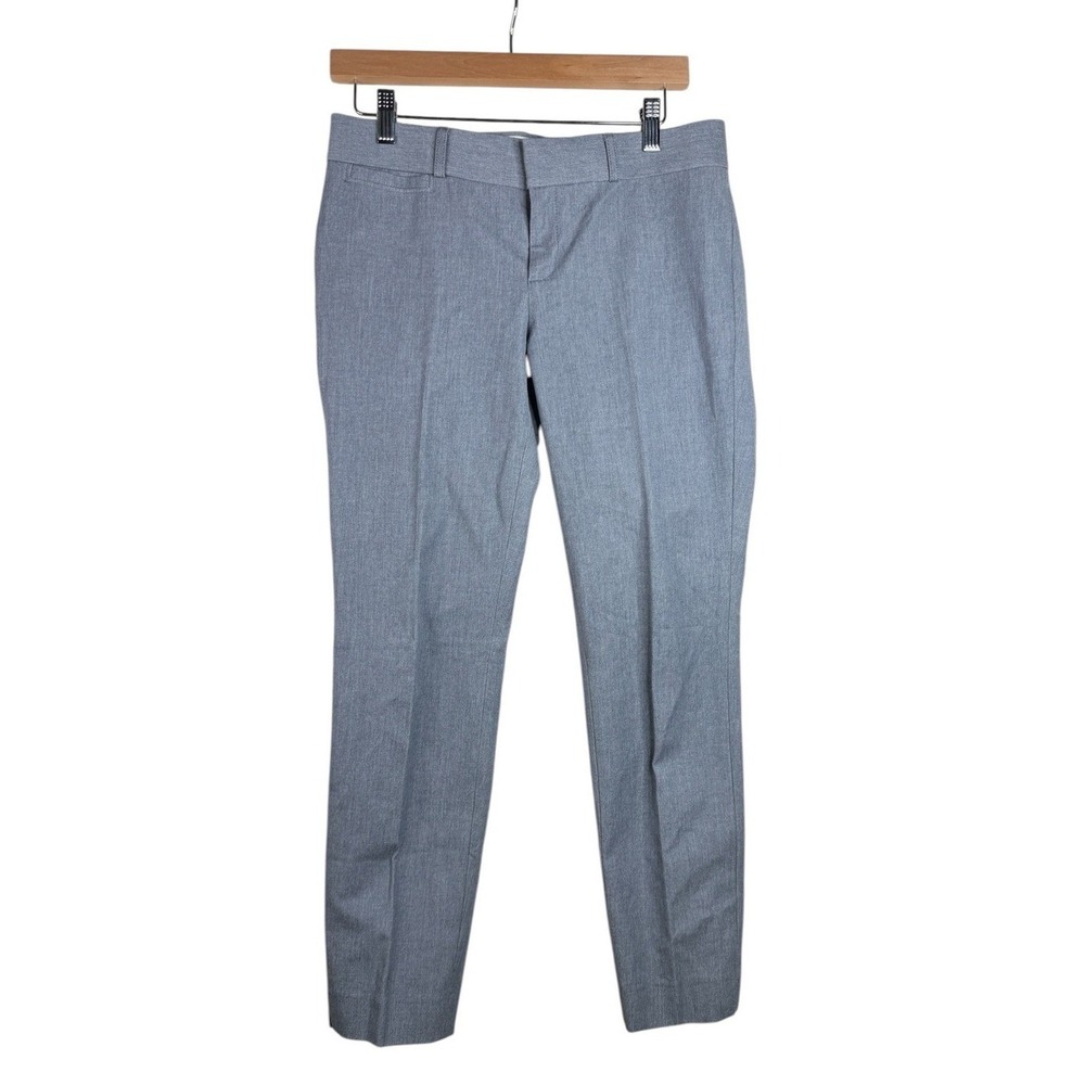 Banana Republic Sloan Textured Blue Ankle Pants Size 4 Womens